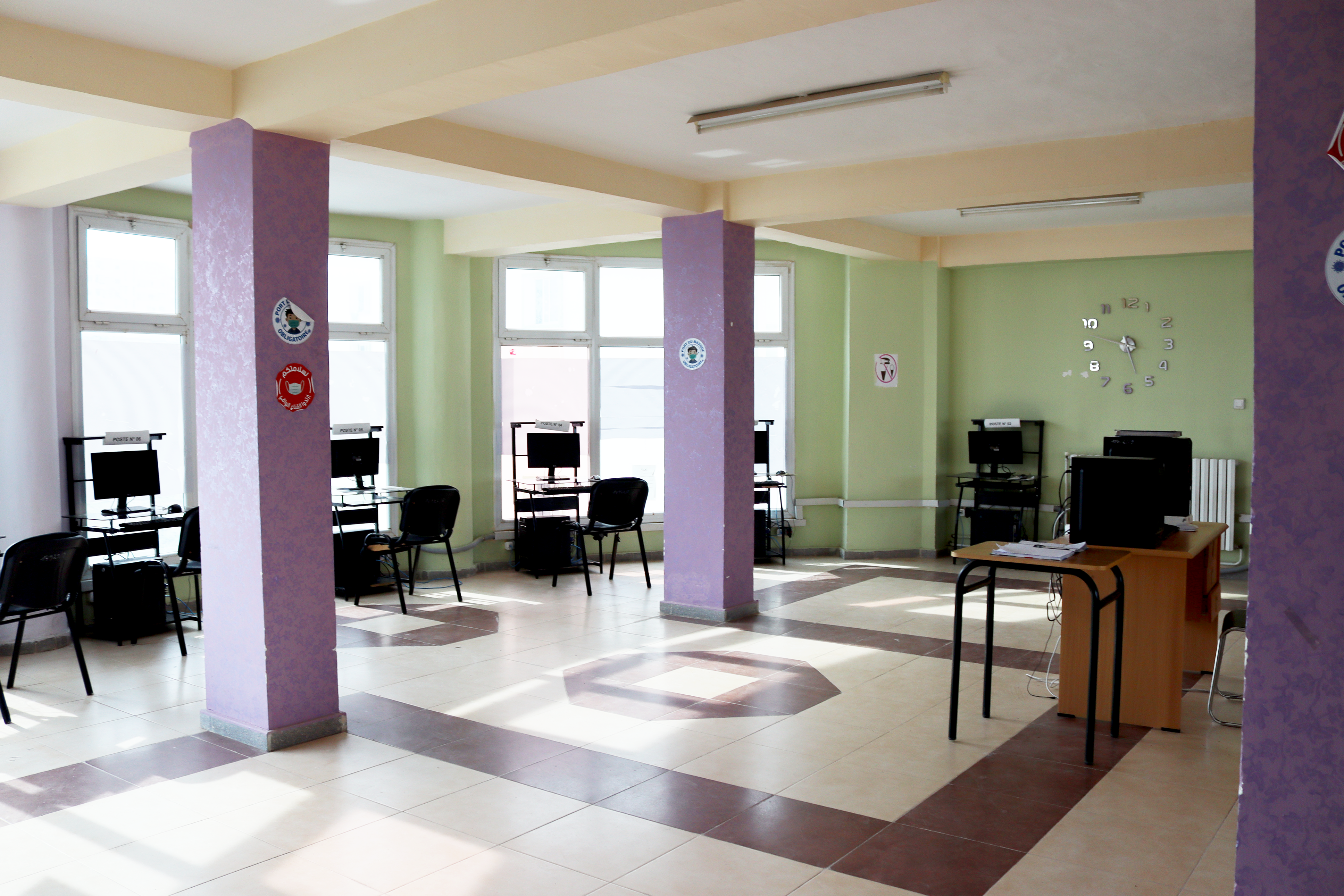 Salle d'Internet